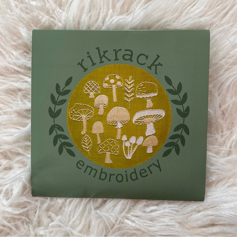 NIB Rikrack Mushroom Embroidery Kit